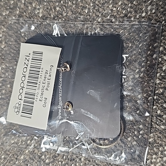 Eclectic Energy Gold Earrings Vintage Post Gorg - Picture 4 of 4